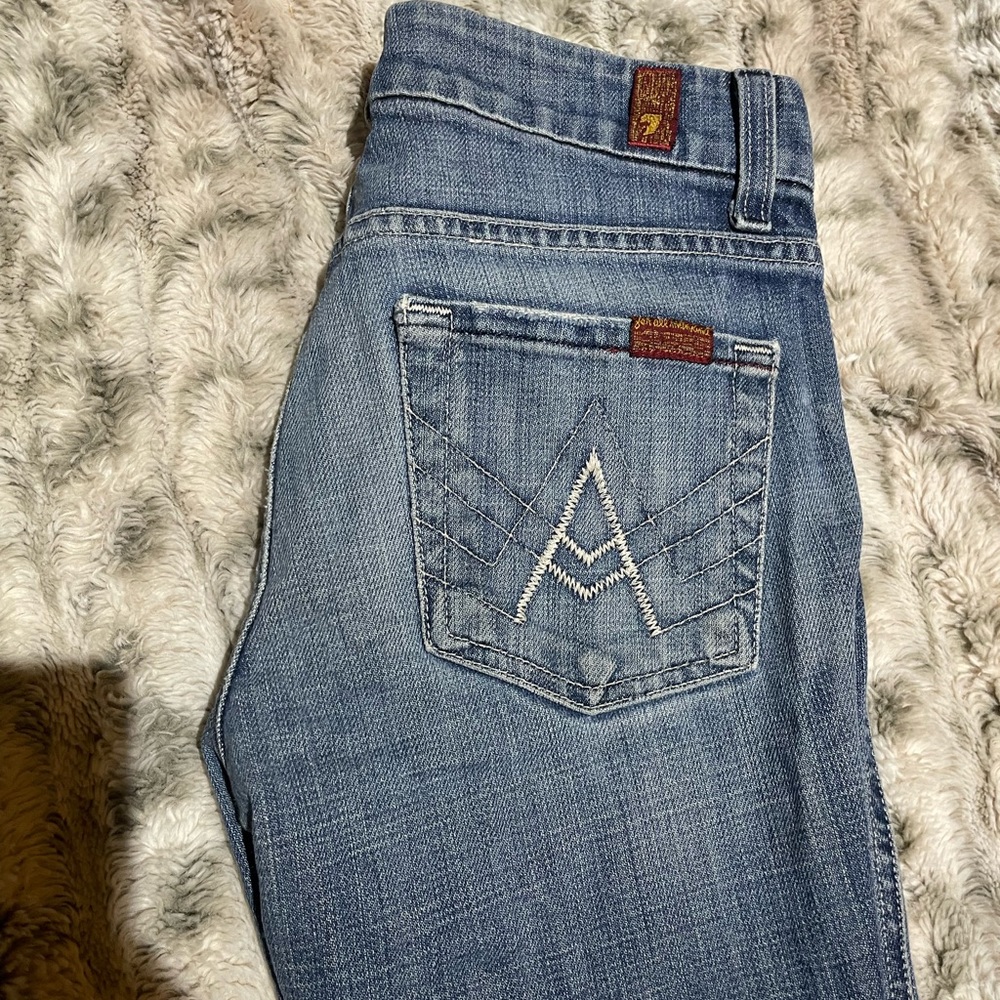 7 for all mankind Flare wide leg size 24